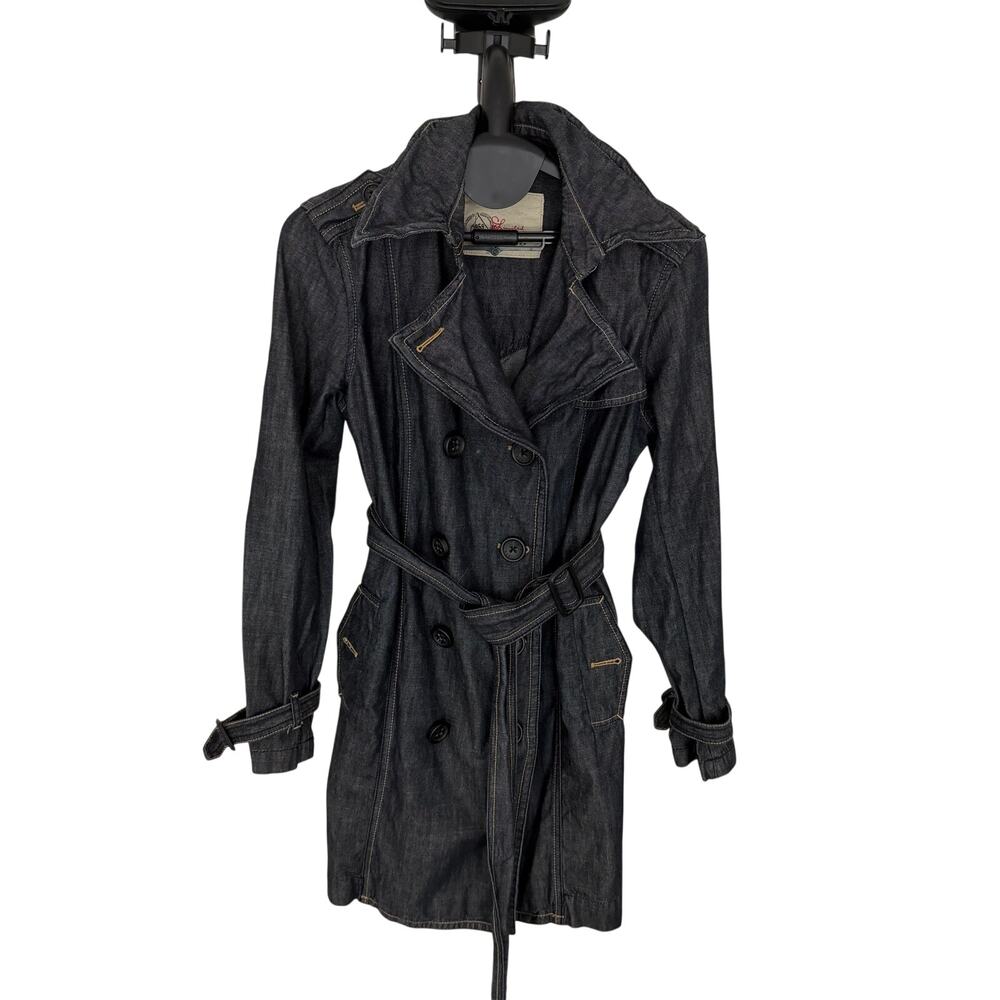 Gap Vintage Dark Denim Trench Sz M